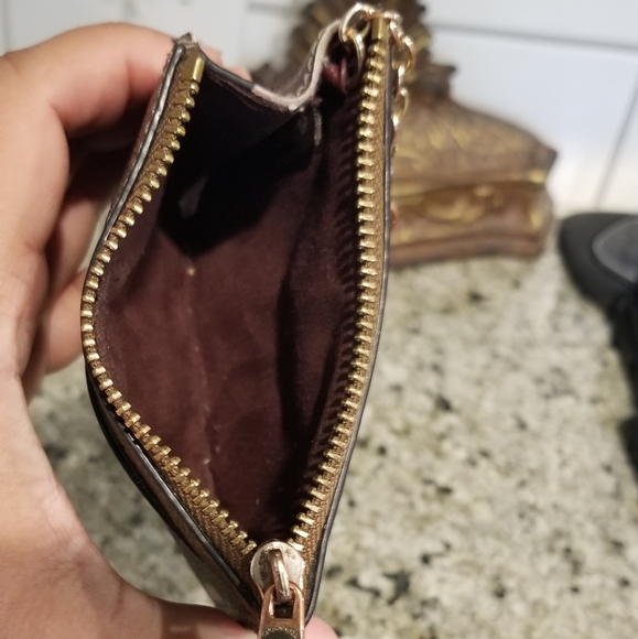 Coach Mini Skinny Card Holder Key Chain Party Animal Print - Picture 9 of 11